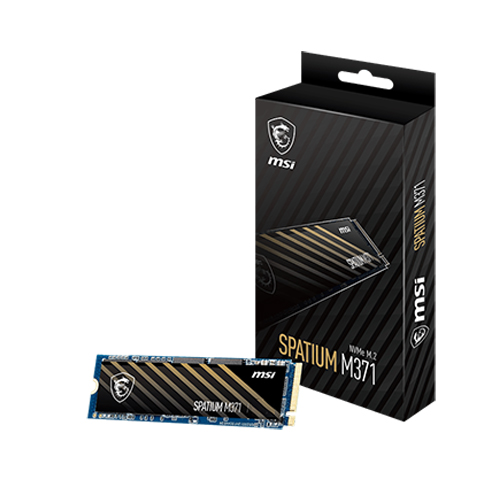 MSI-Spatium-M371-500gb-ACS001203-02 MSI Spatium M371 500GB NVMe M.2 SSD
